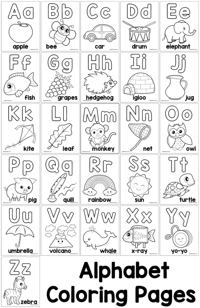 140+ Alphabet Coloring Pages 39