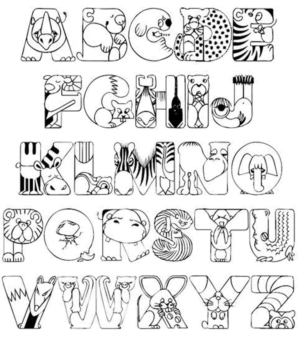 140+ Alphabet Coloring Pages 45