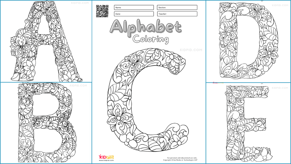 140+ Alphabet Coloring Pages 47