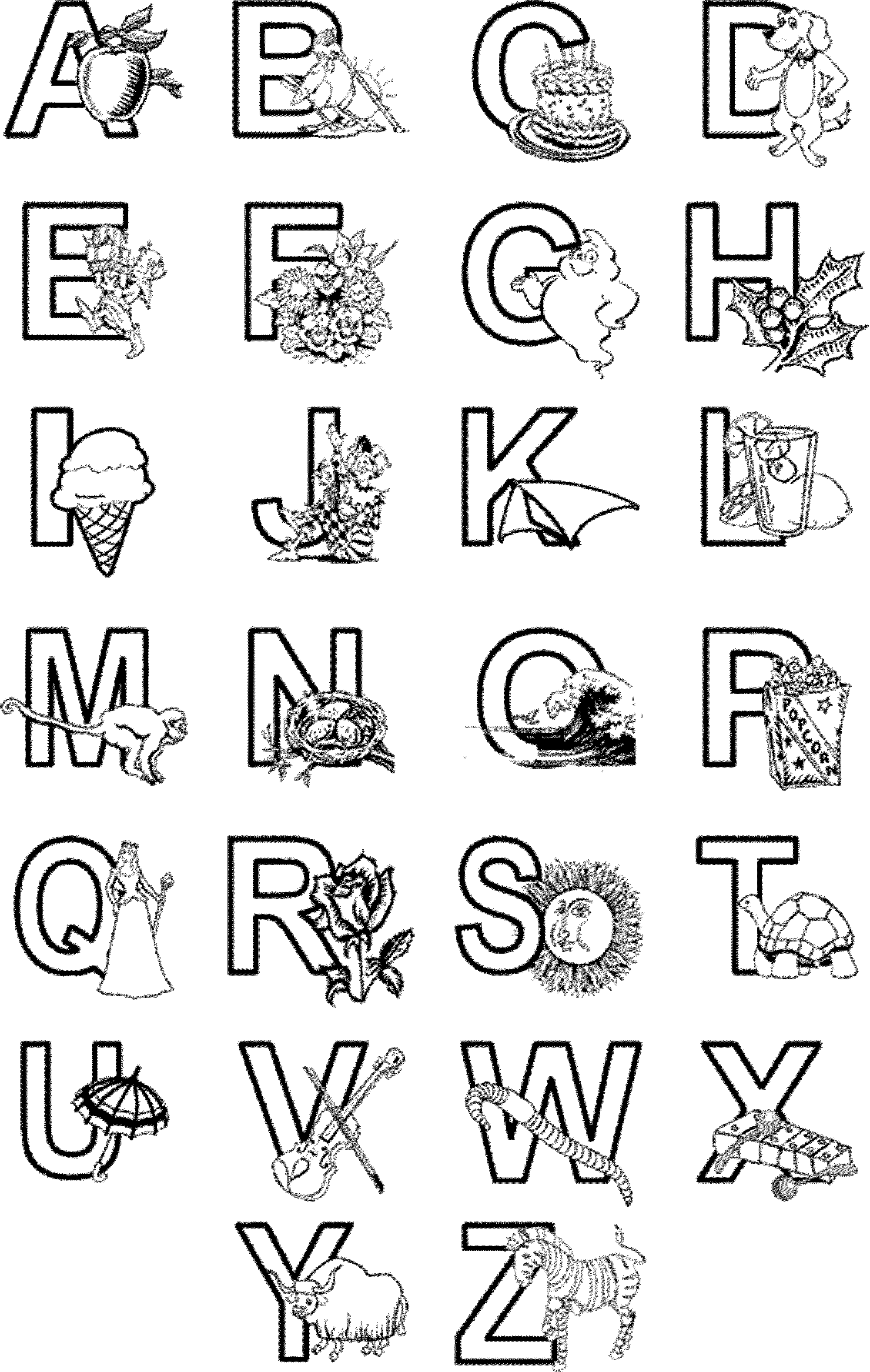 140+ Alphabet Coloring Pages 57