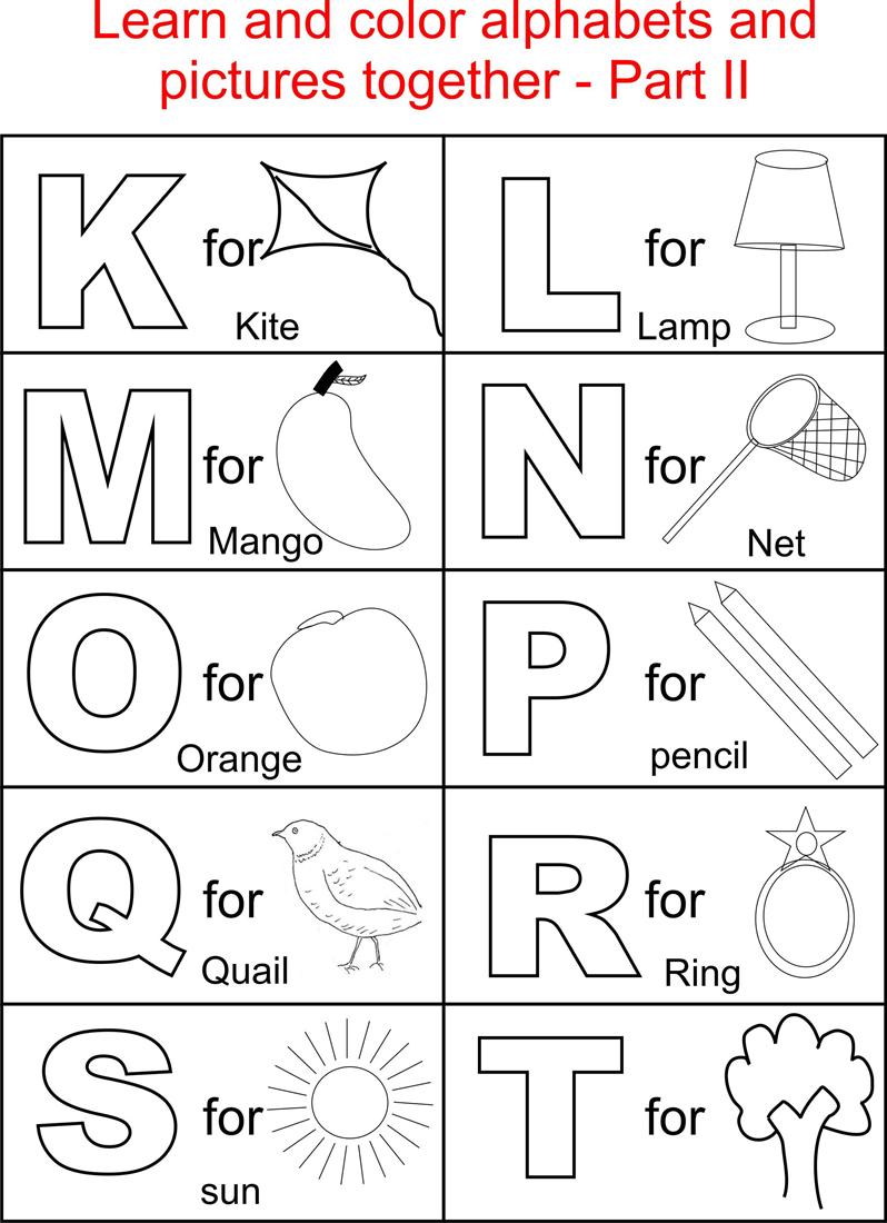 140+ Alphabet Coloring Pages 58