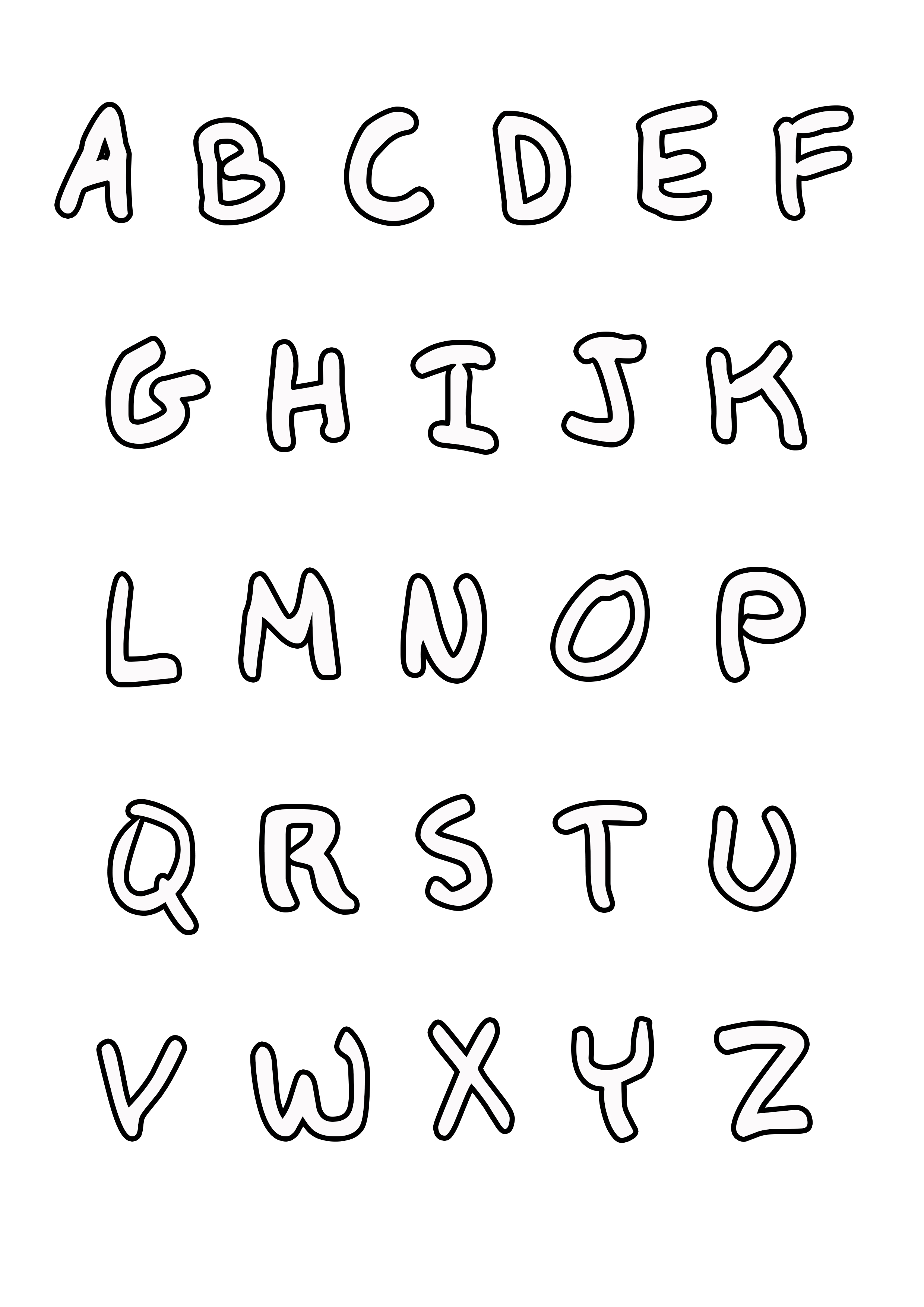 140+ Alphabet Coloring Pages 6