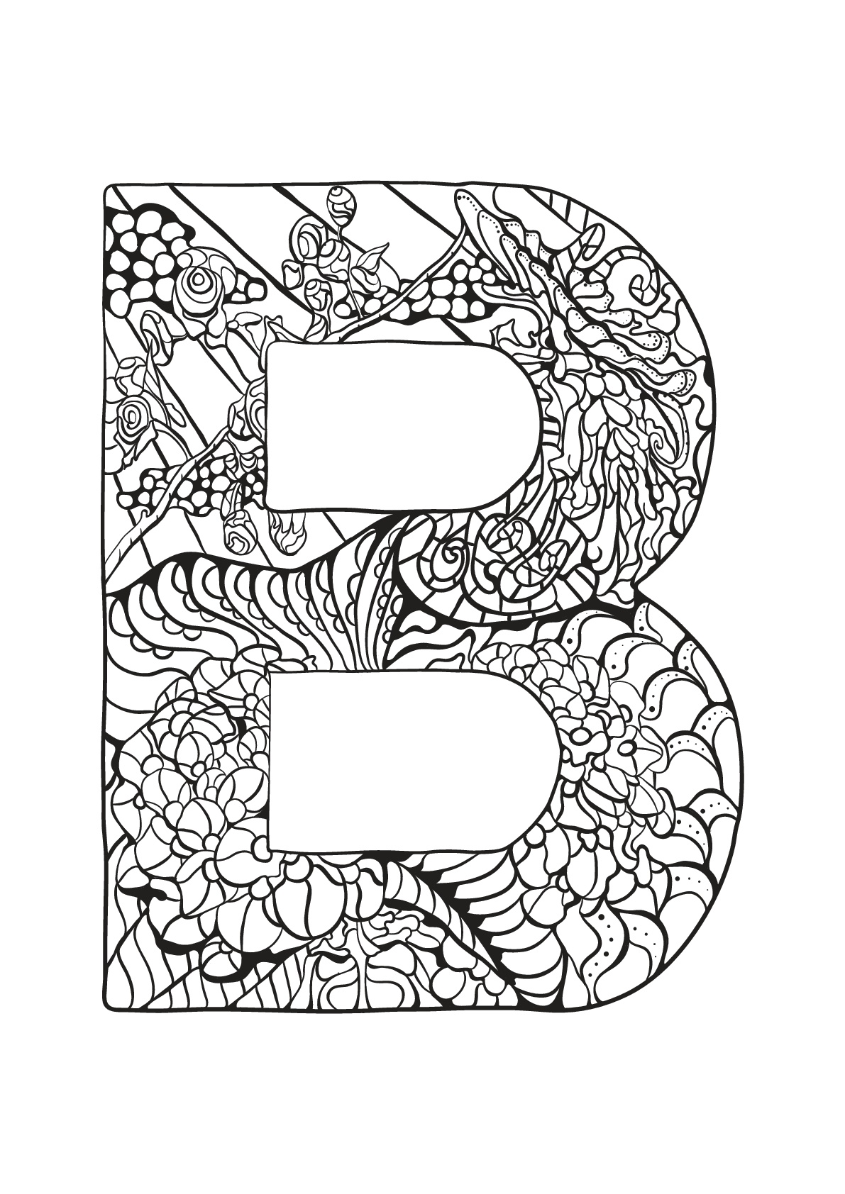 140+ Alphabet Coloring Pages 7