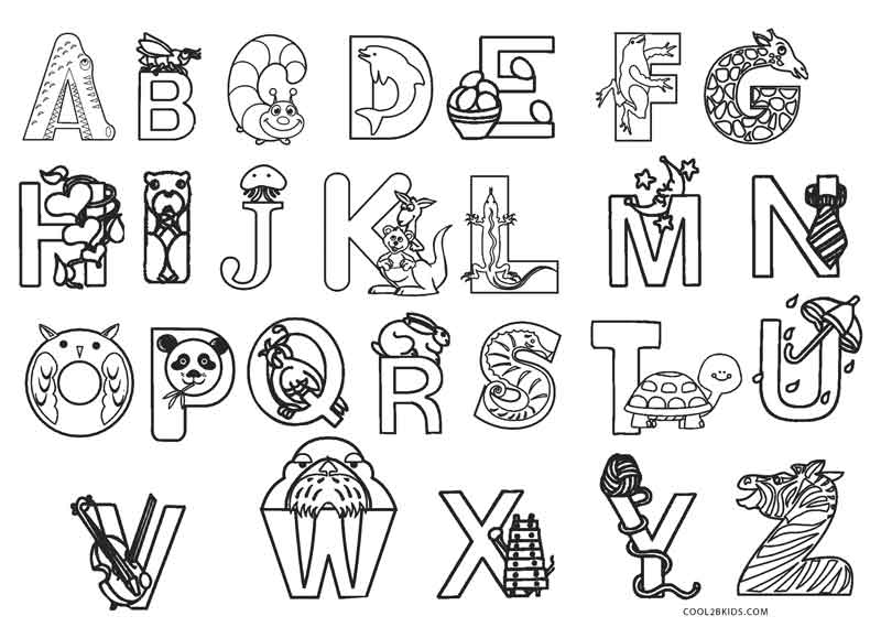 140+ Alphabet Coloring Pages 75