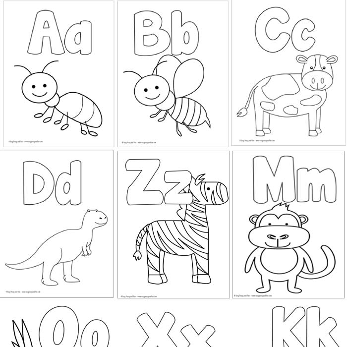 140+ Alphabet Coloring Pages 83