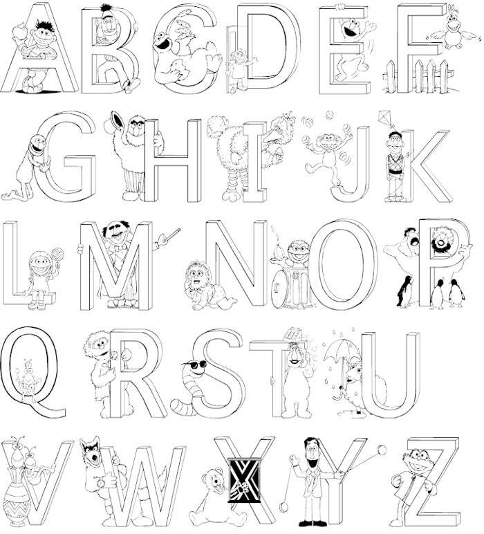 140+ Alphabet Coloring Pages 9