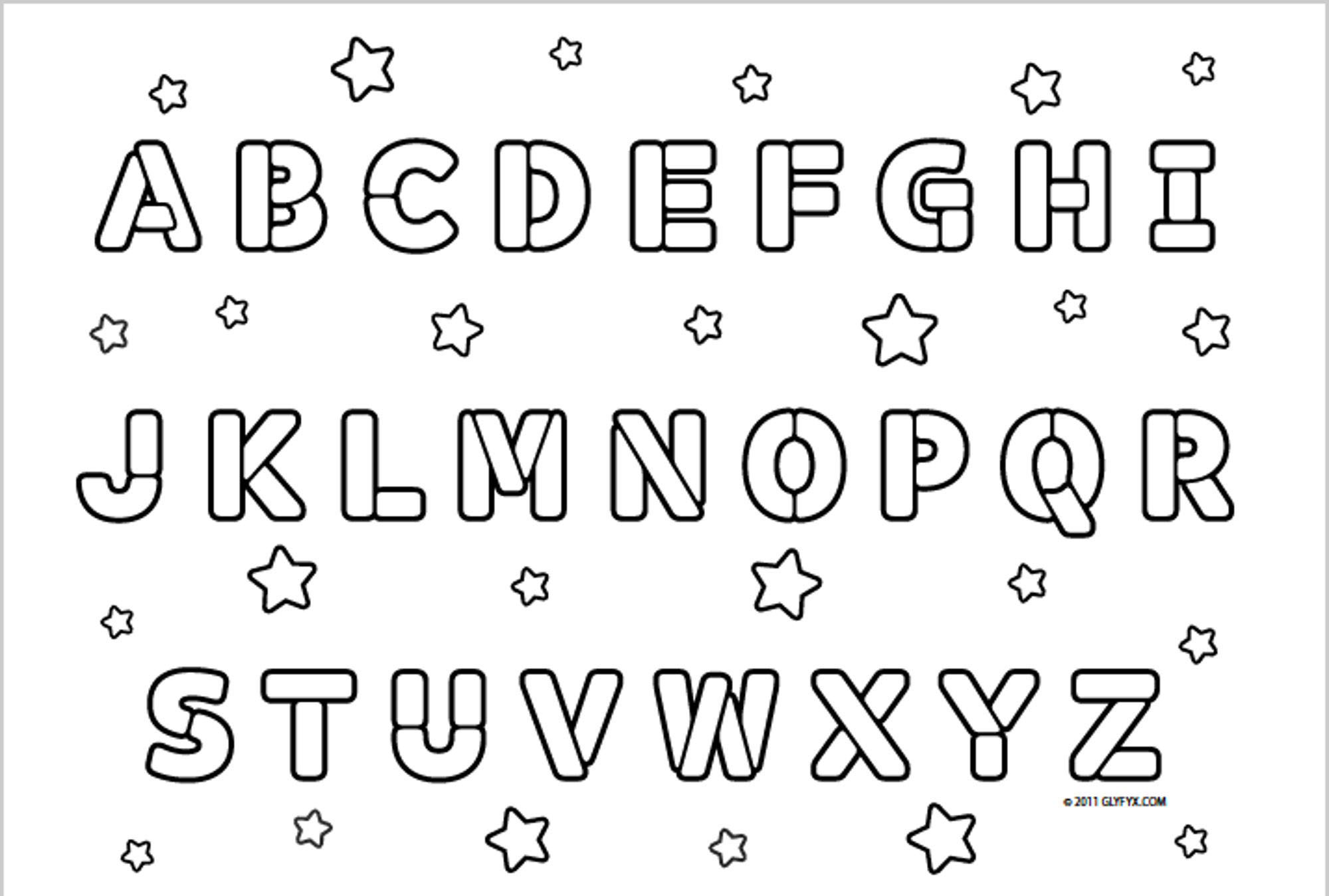 140+ Alphabet Coloring Pages 90