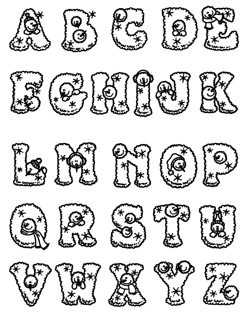 140+ Alphabet Coloring Pages 93