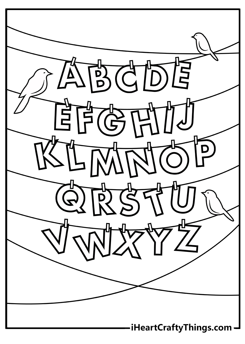 140+ Alphabet Coloring Pages 96