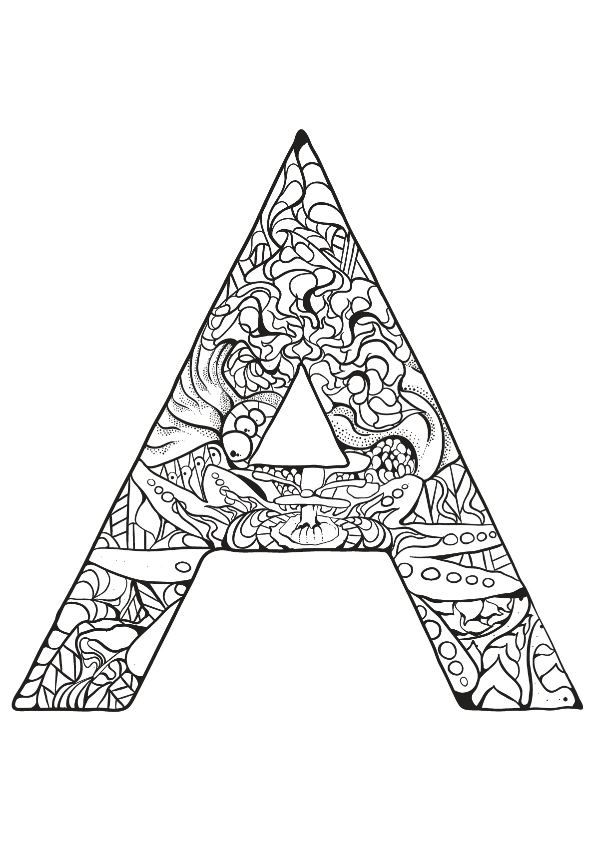 140+ Alphabet Coloring Pages 97