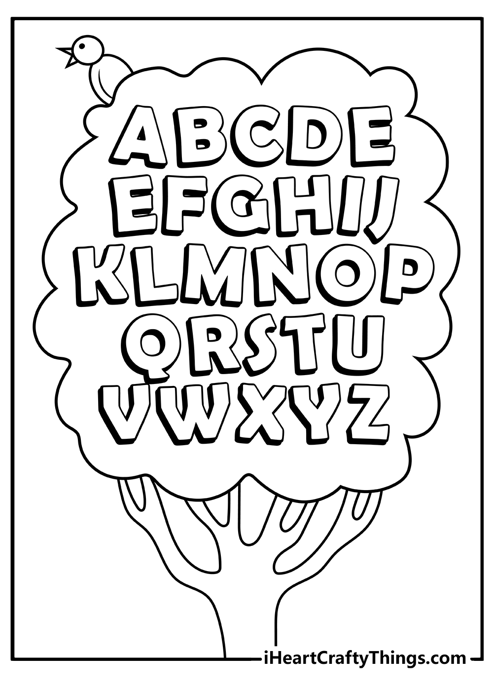 140+ Alphabet Coloring Pages 99