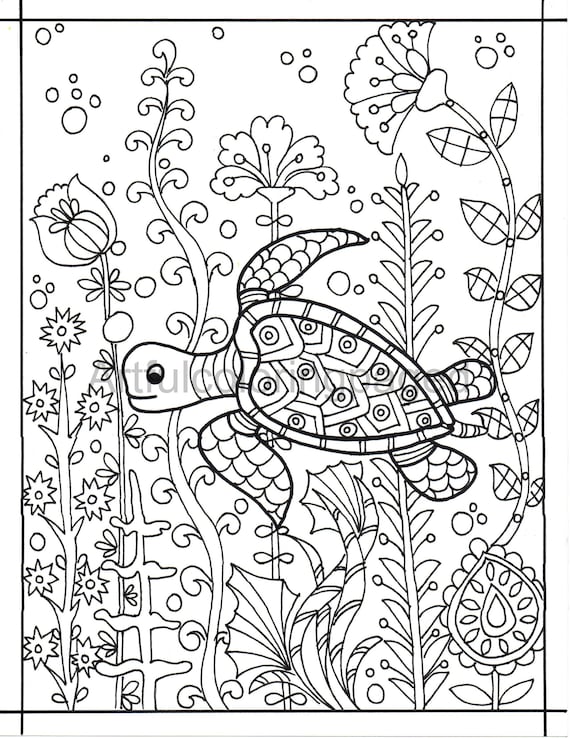 160 Turtle Coloring Pages: Slow and Steady Wins the Coloring Race 101