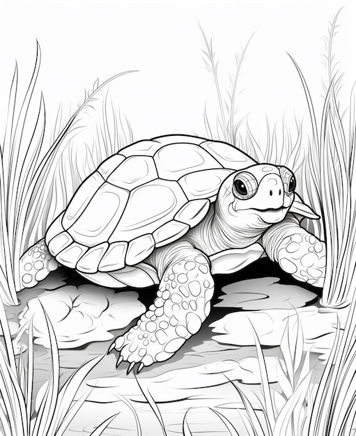 160 Turtle Coloring Pages: Slow and Steady Wins the Coloring Race 104