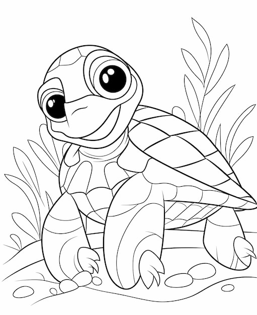 160 Turtle Coloring Pages: Slow and Steady Wins the Coloring Race 105