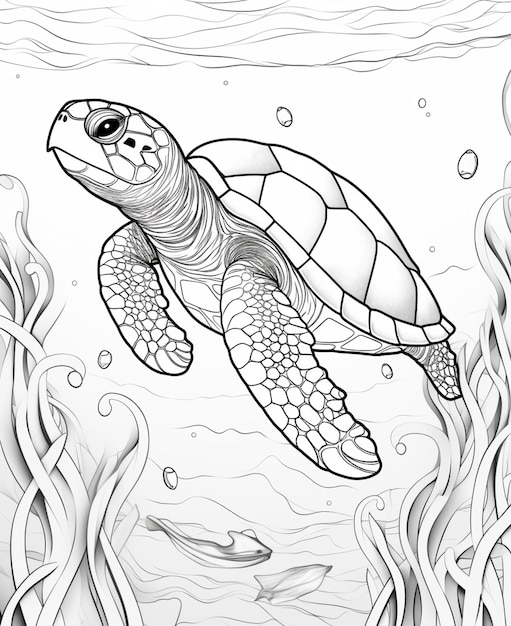 160 Turtle Coloring Pages: Slow and Steady Wins the Coloring Race 106