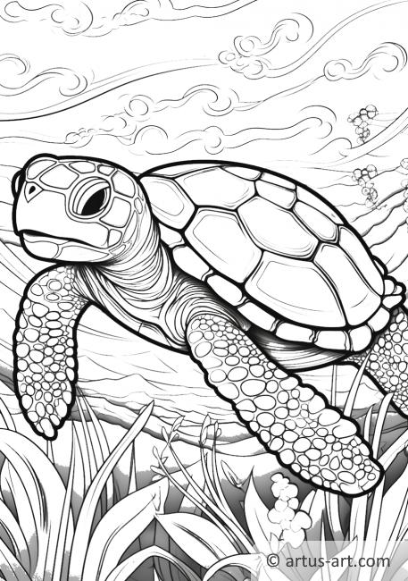 160 Turtle Coloring Pages: Slow and Steady Wins the Coloring Race 113