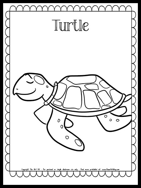 160 Turtle Coloring Pages: Slow and Steady Wins the Coloring Race 114