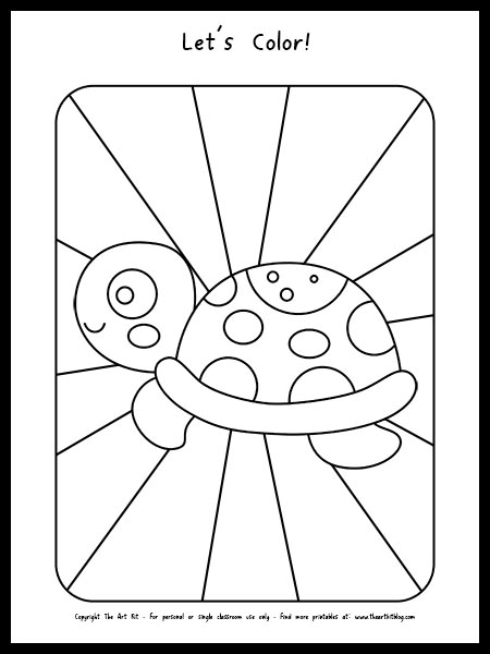 160 Turtle Coloring Pages: Slow and Steady Wins the Coloring Race 115