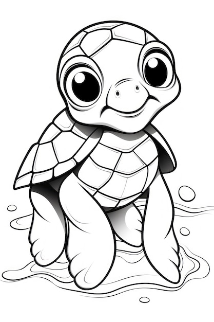 160 Turtle Coloring Pages: Slow and Steady Wins the Coloring Race 122