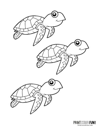 160 Turtle Coloring Pages: Slow and Steady Wins the Coloring Race 131