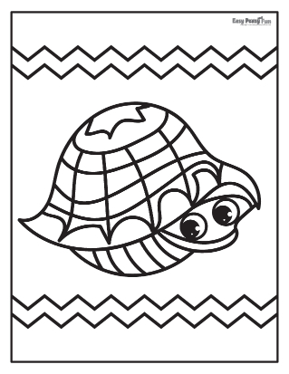 160 Turtle Coloring Pages: Slow and Steady Wins the Coloring Race 136