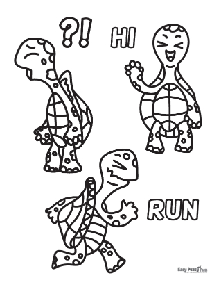 160 Turtle Coloring Pages: Slow and Steady Wins the Coloring Race 137