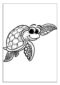 160 Turtle Coloring Pages: Slow and Steady Wins the Coloring Race 155