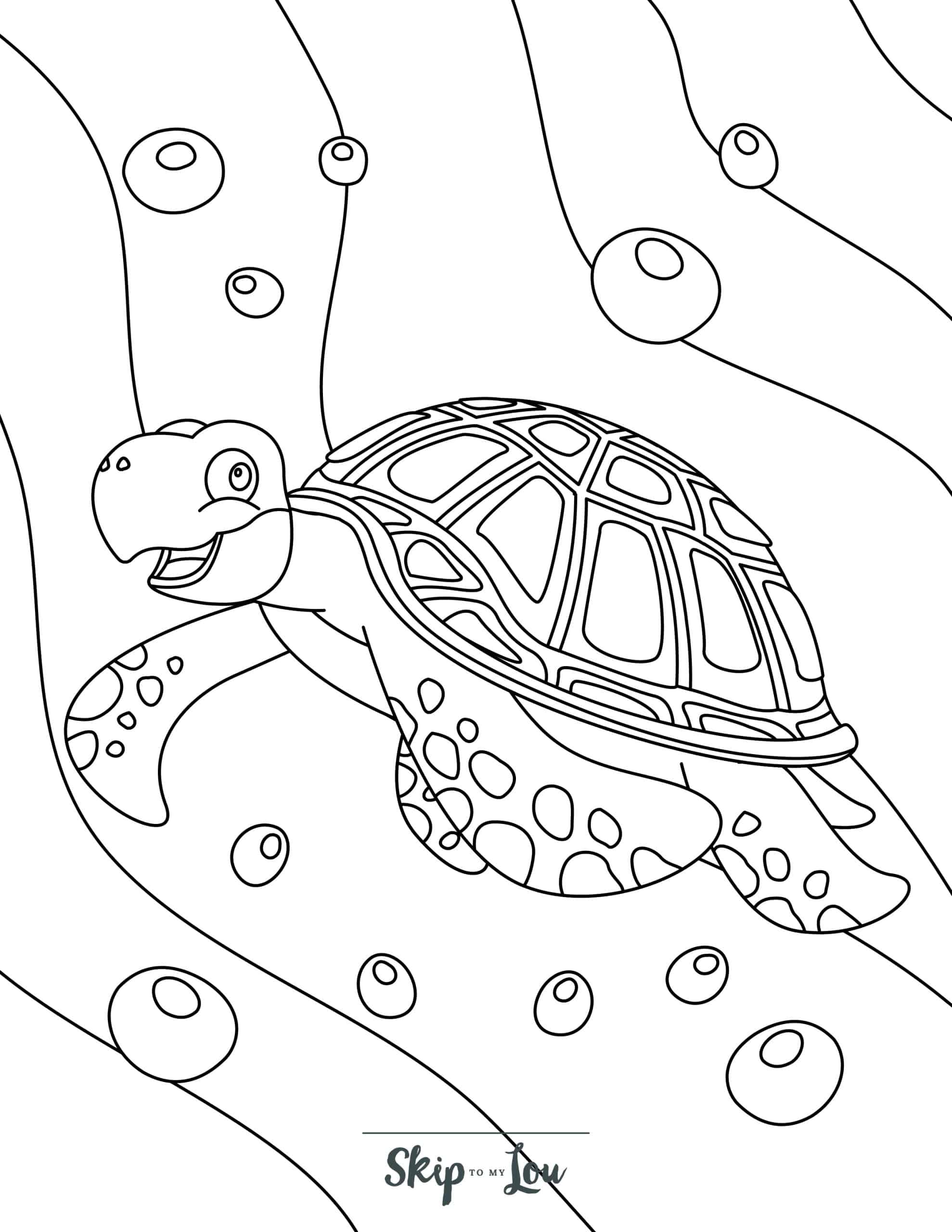 160 Turtle Coloring Pages: Slow and Steady Wins the Coloring Race 6