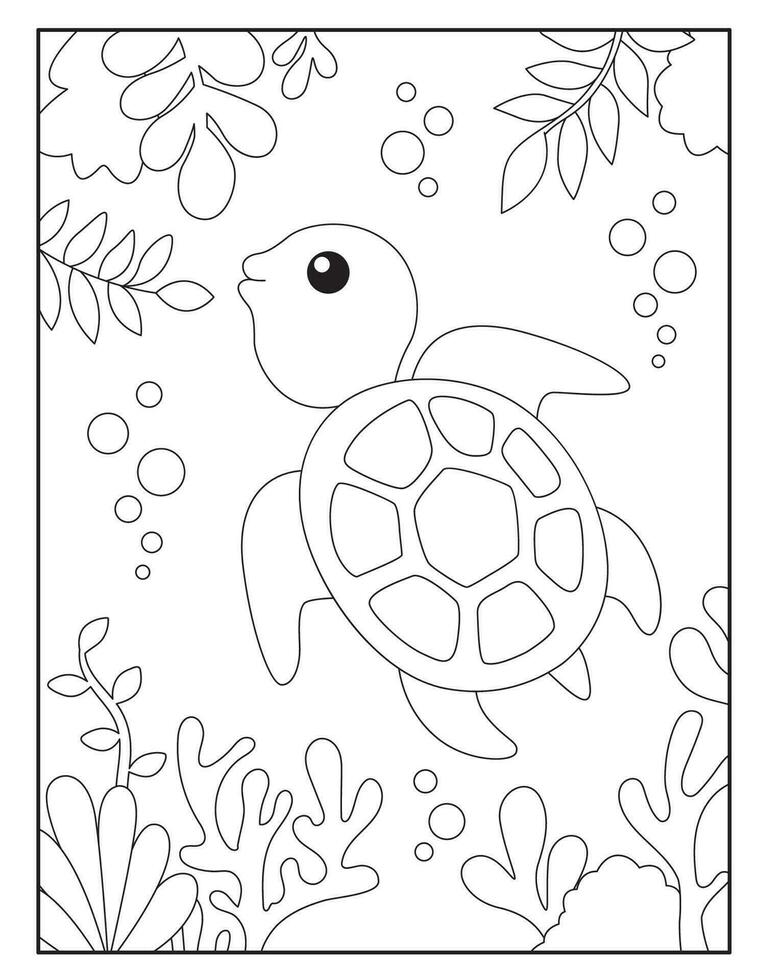 160 Turtle Coloring Pages: Slow and Steady Wins the Coloring Race 61