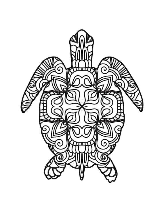 160 Turtle Coloring Pages: Slow and Steady Wins the Coloring Race 99