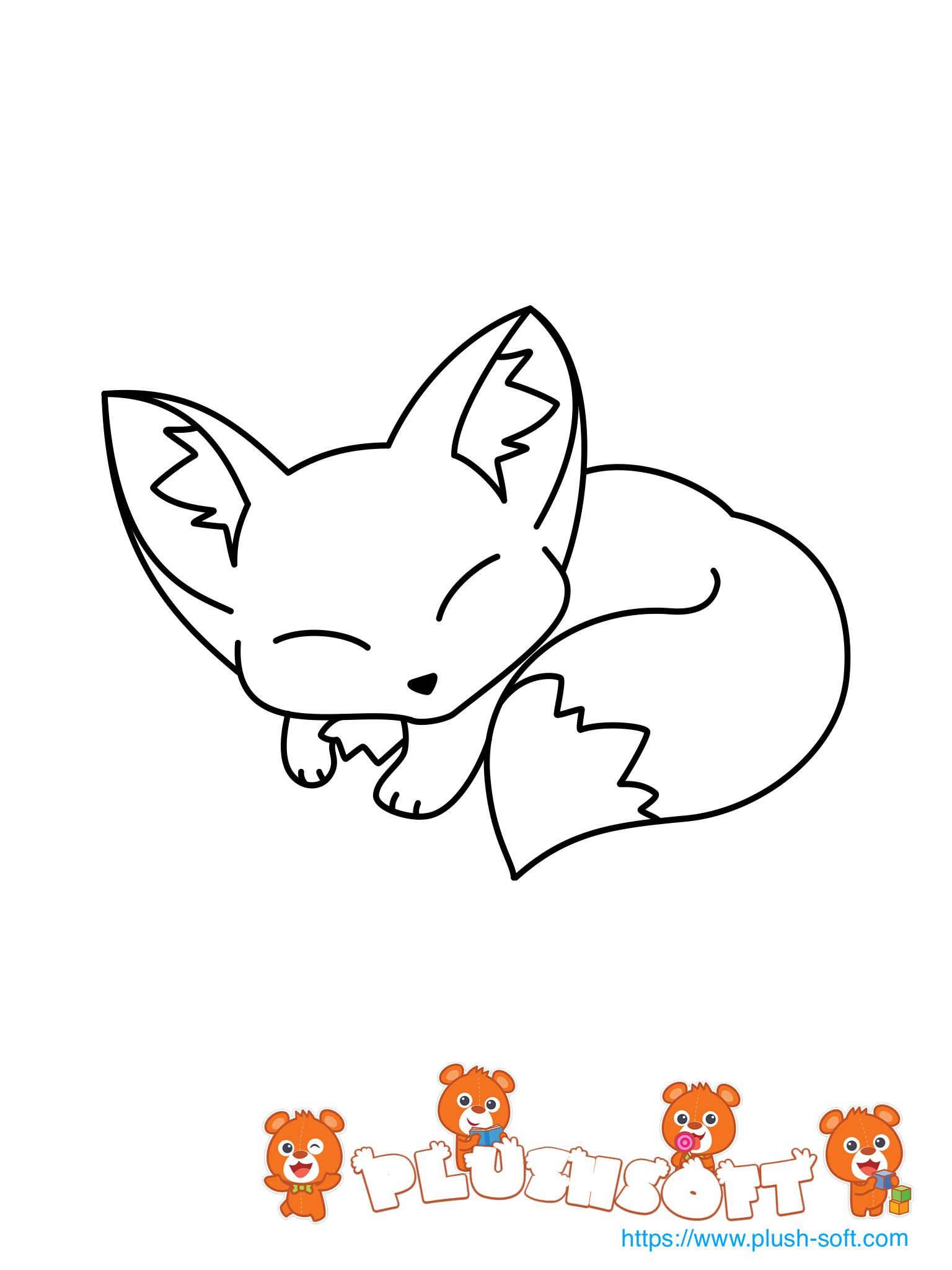 180+ Fox Coloring Pages 11