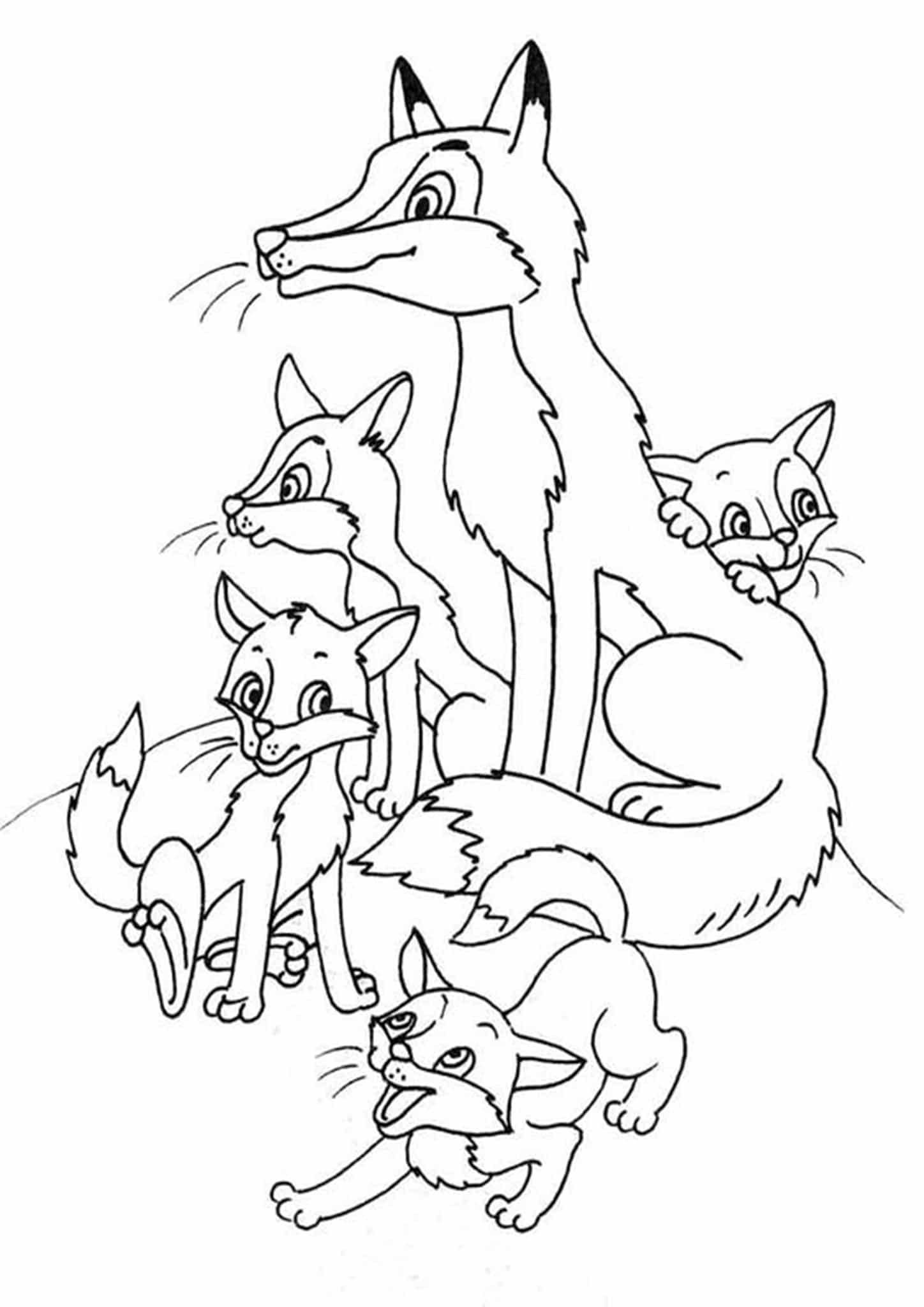 180+ Fox Coloring Pages 12