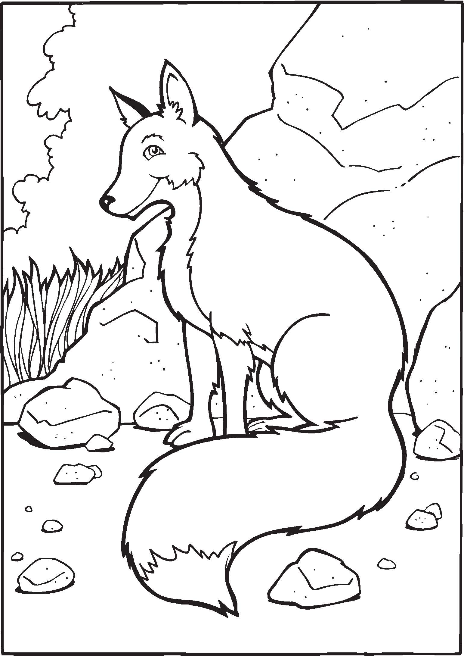 180+ Fox Coloring Pages 134