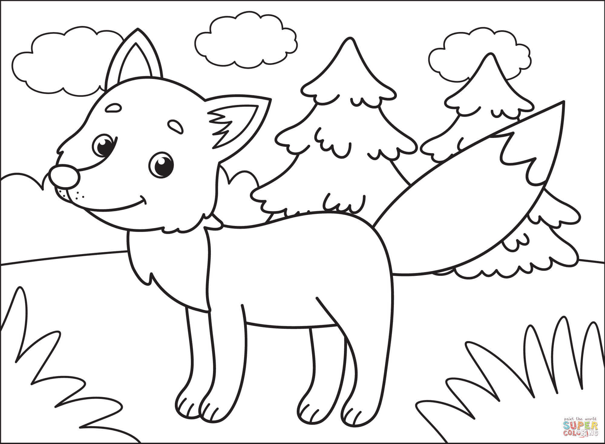 180+ Fox Coloring Pages 16