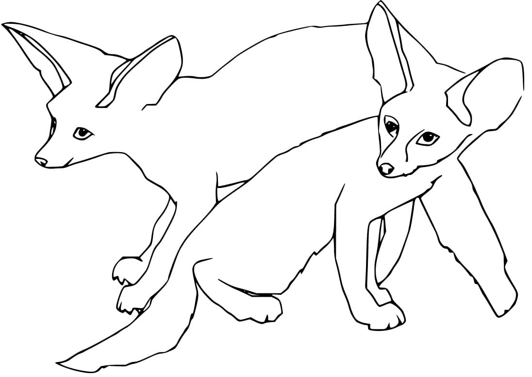 180+ Fox Coloring Pages 172