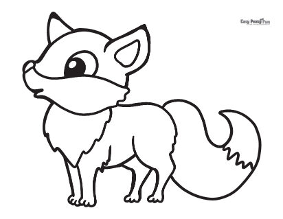 180+ Fox Coloring Pages 178