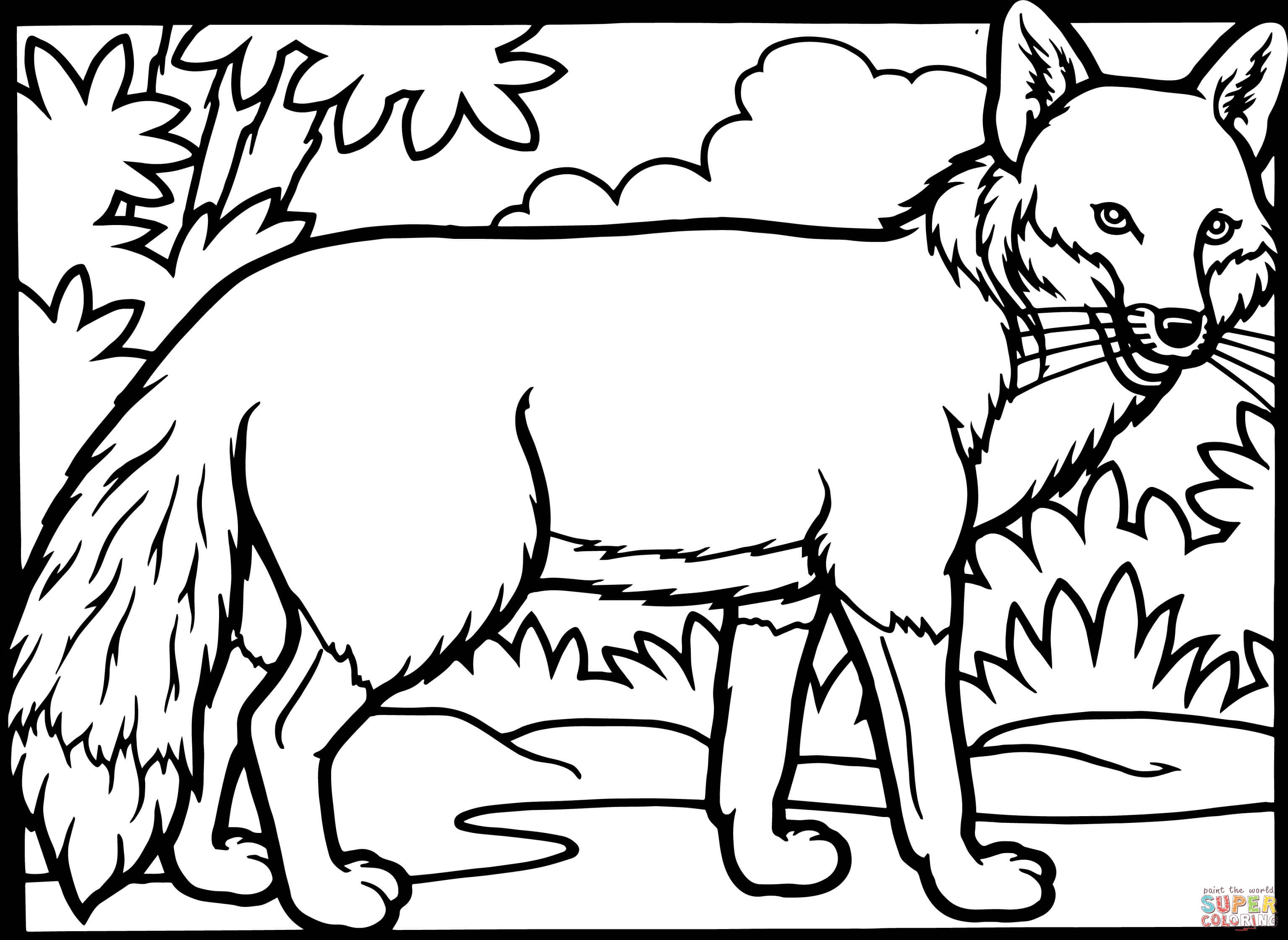 180+ Fox Coloring Pages 4