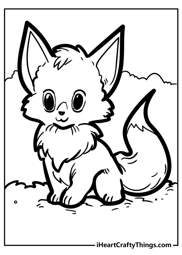 180+ Fox Coloring Pages 43