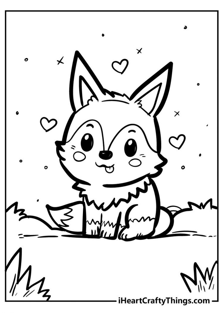 180+ Fox Coloring Pages 44