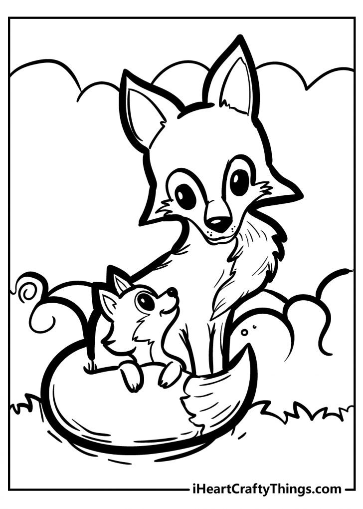 180+ Fox Coloring Pages 52