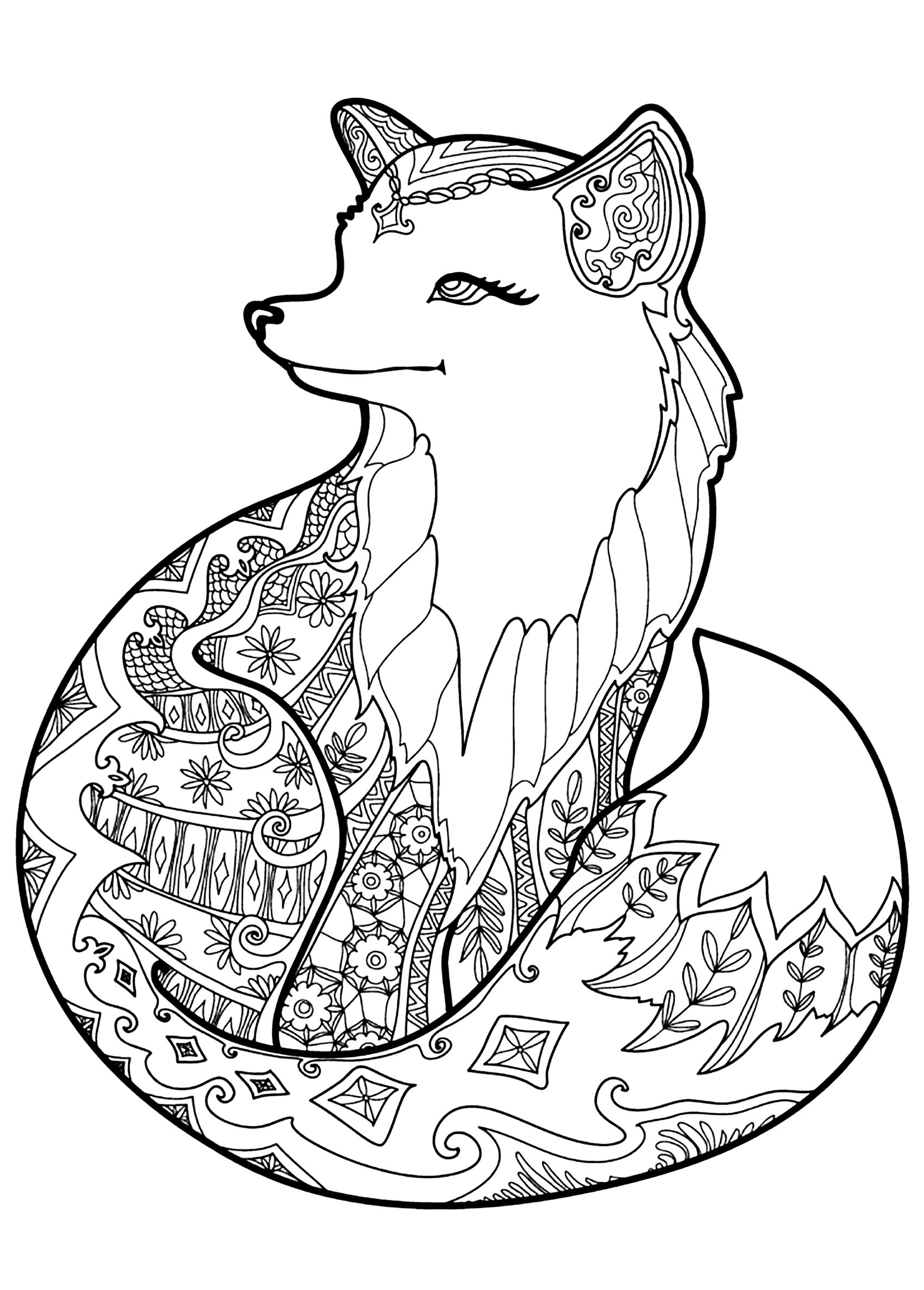 180+ Fox Coloring Pages 6