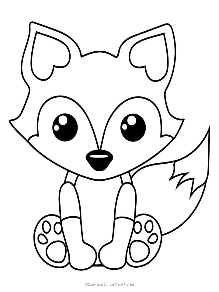 180+ Fox Coloring Pages 60