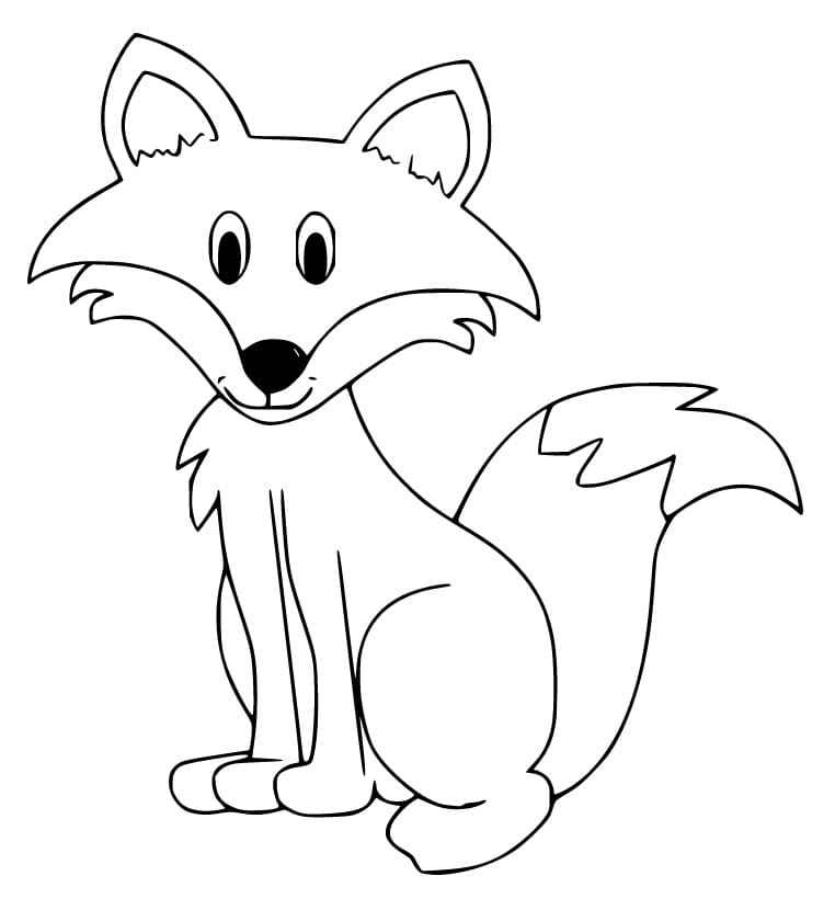 180+ Fox Coloring Pages 65