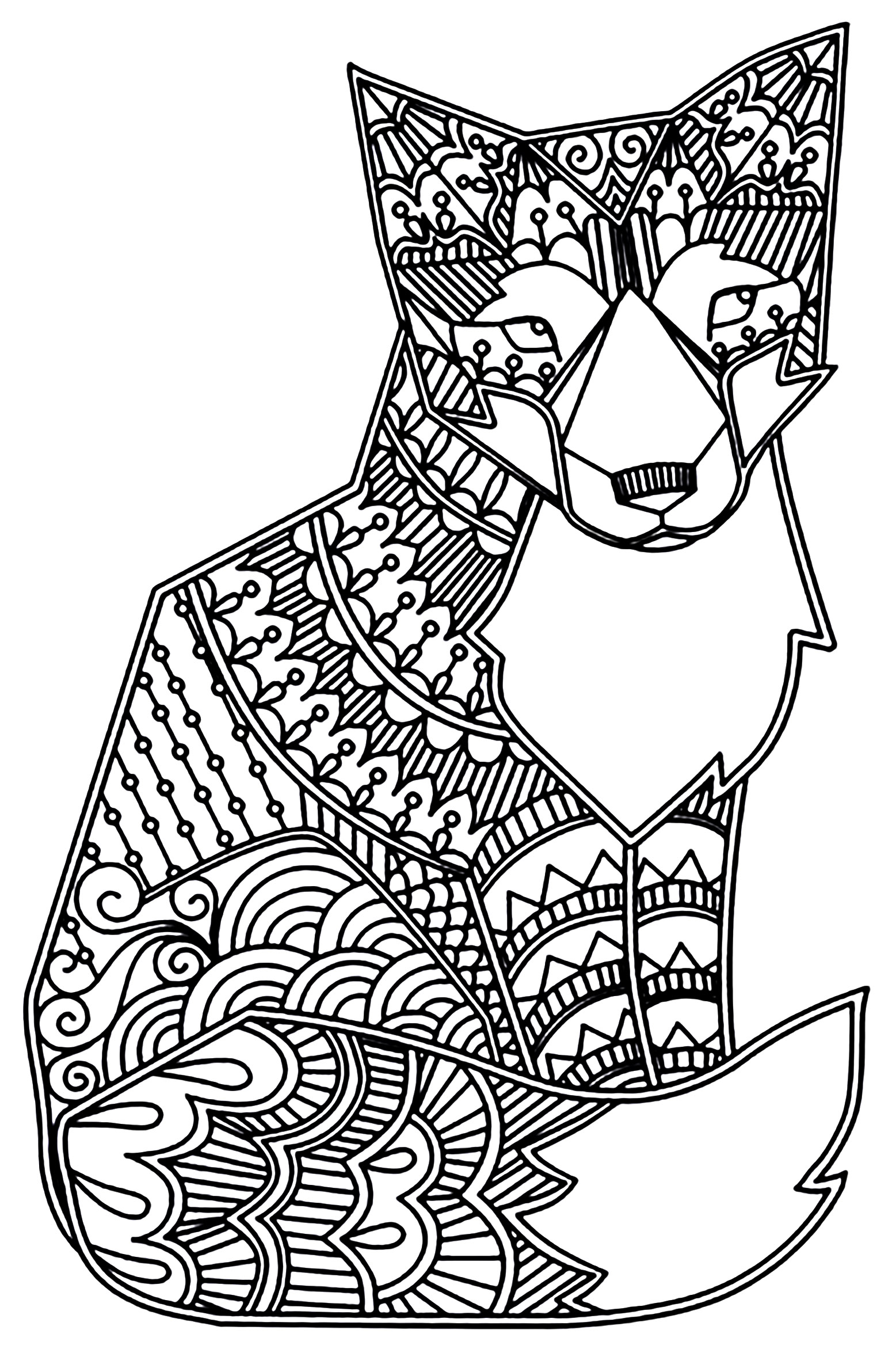 180+ Fox Coloring Pages 7