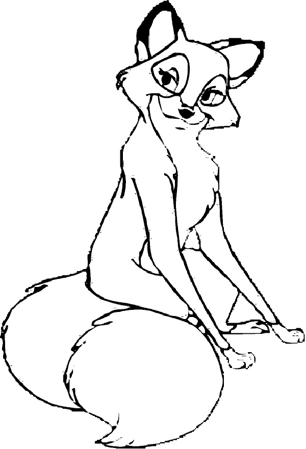 180+ Fox Coloring Pages 75