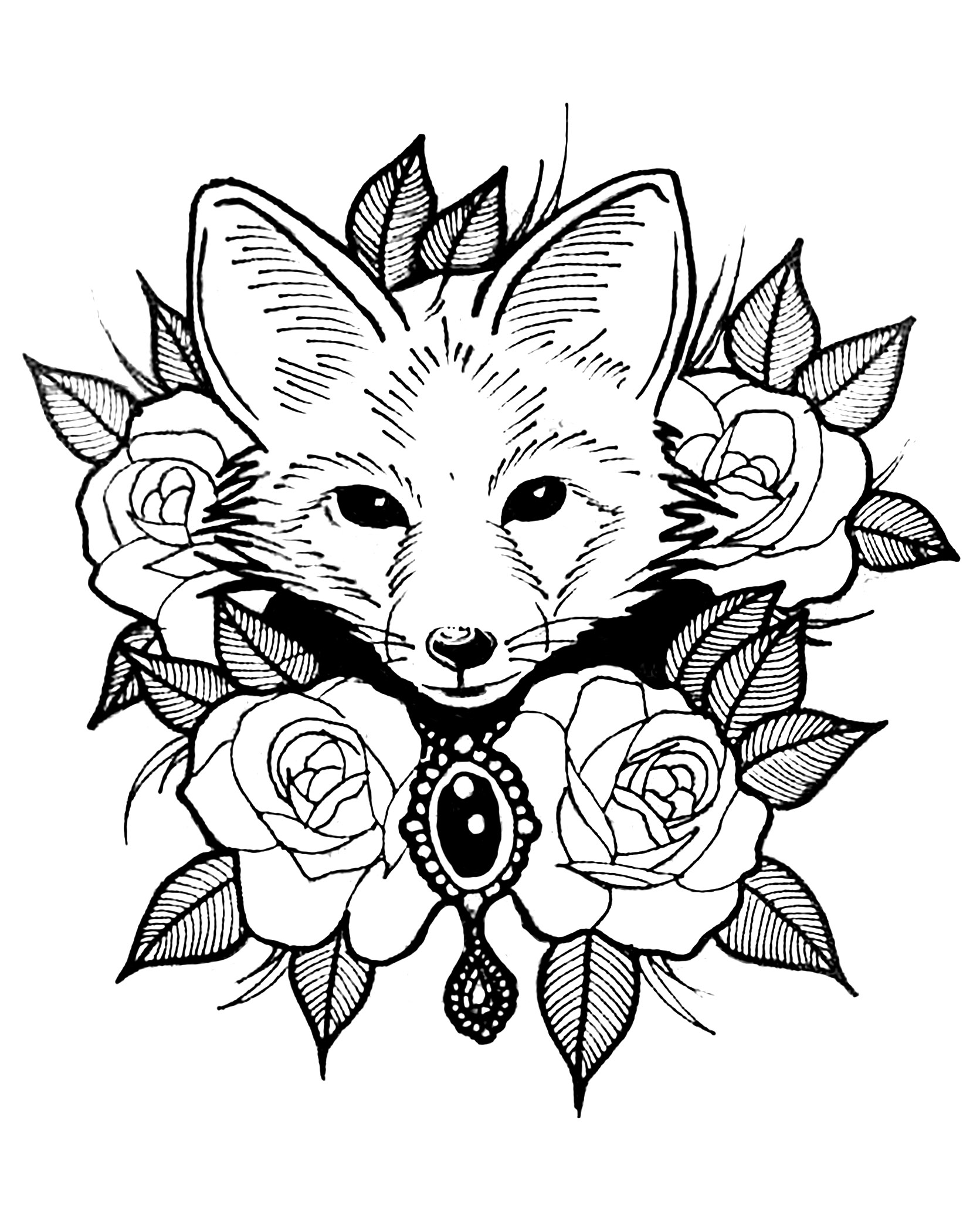 180+ Fox Coloring Pages 8