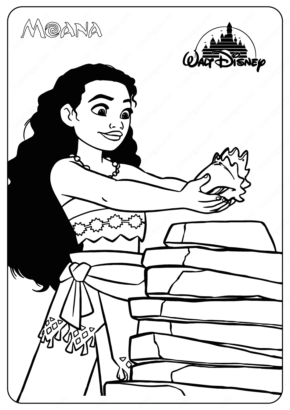 199+ Moana Coloring Pages 10