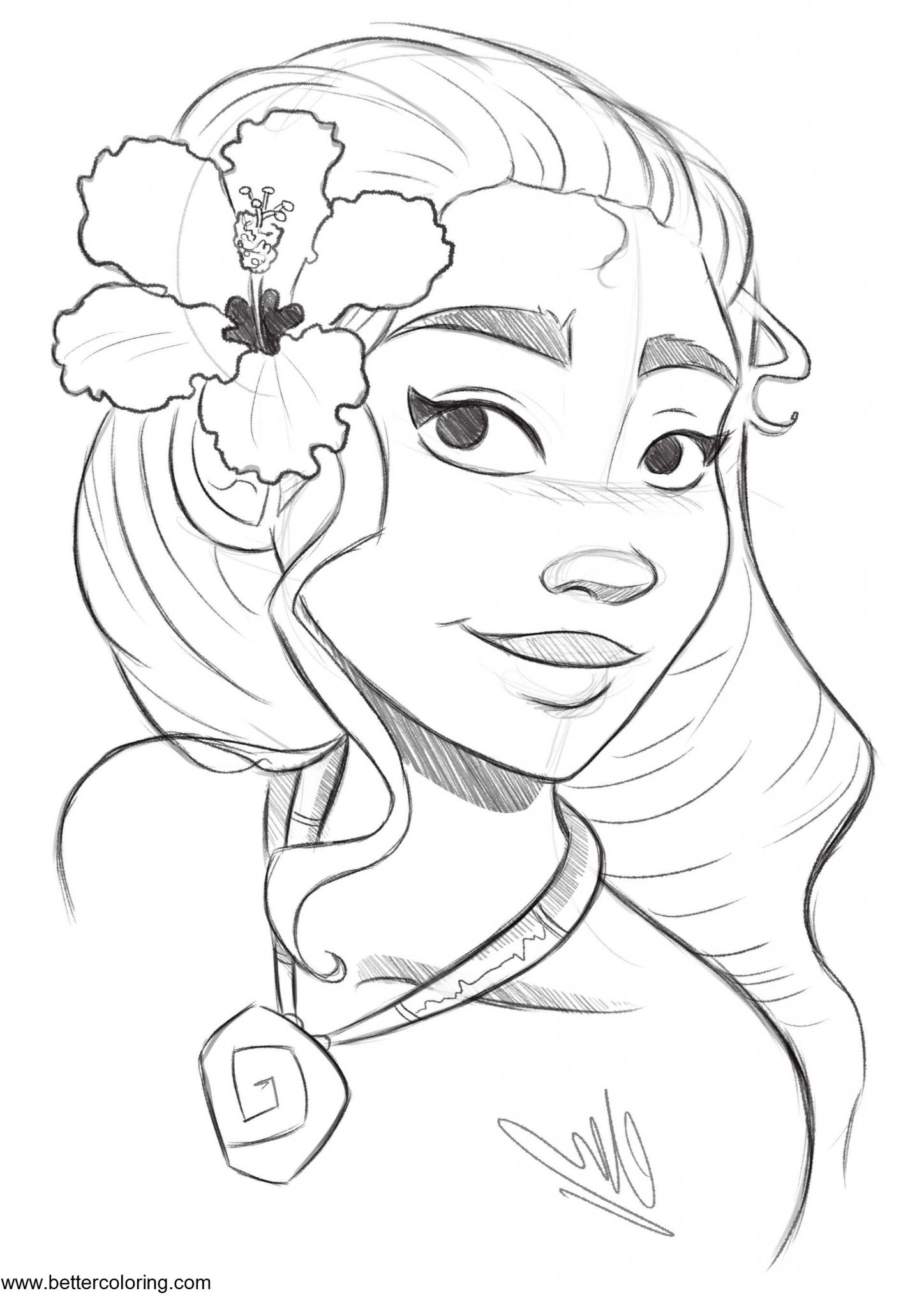 199+ Moana Coloring Pages 108