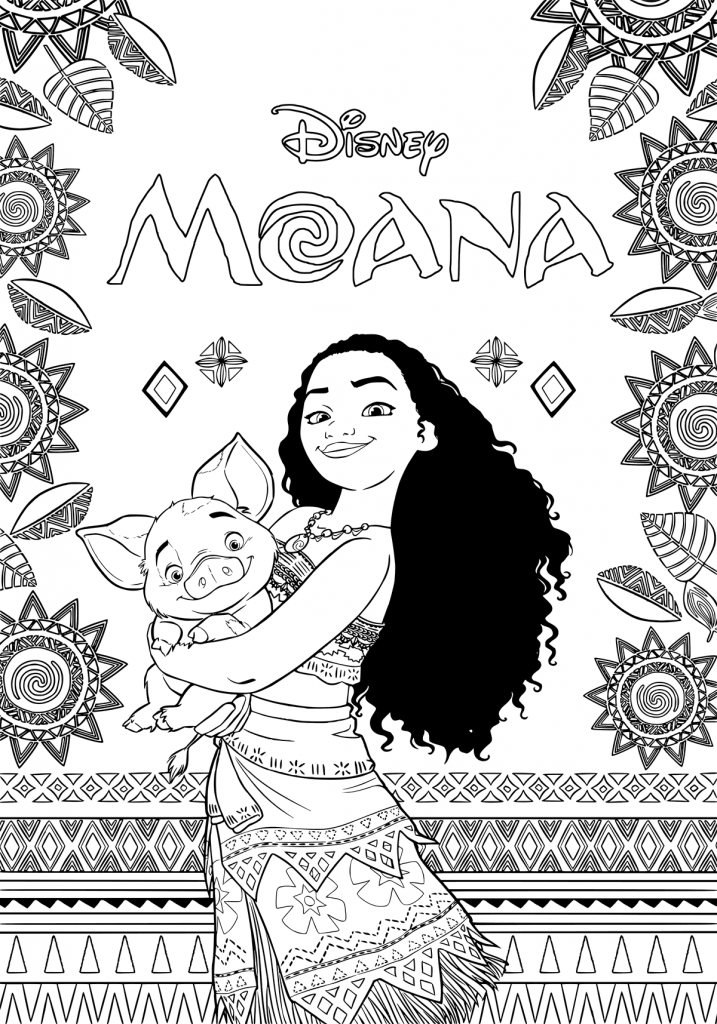 199+ Moana Coloring Pages 111