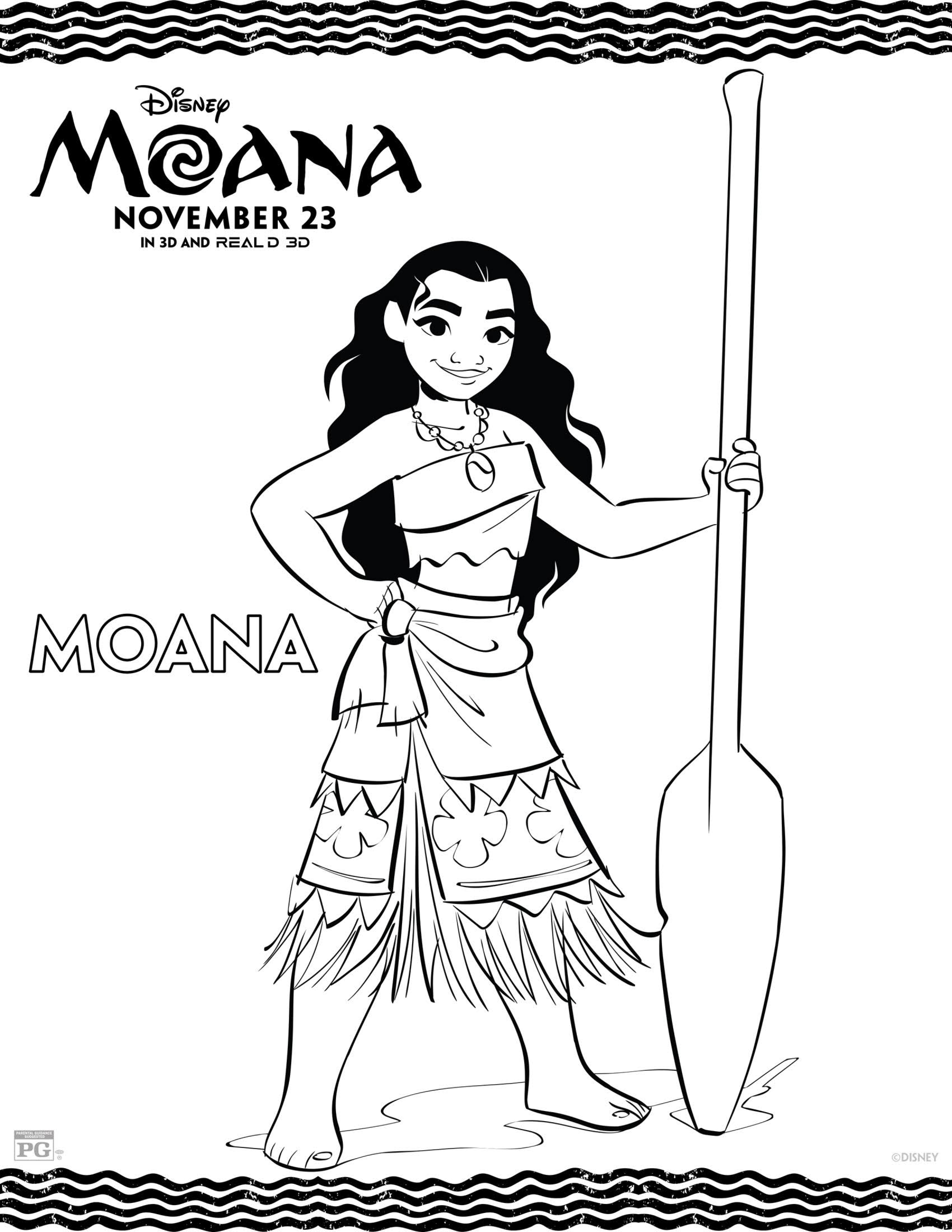 199+ Moana Coloring Pages 114